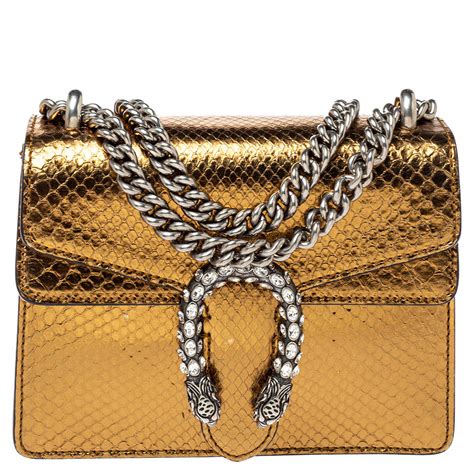 heavy metallic gold gucci bag|Gucci dionysus shoulder bag.